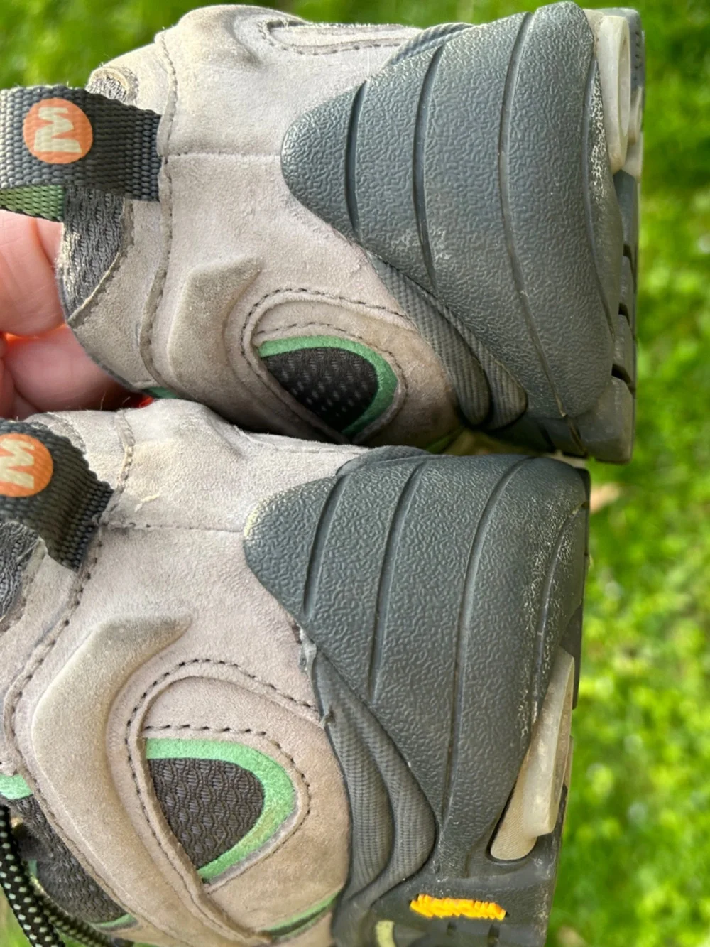 MERRELL Moab 2 Waterproof Hiking Shoes -Drizzle/Mint Color - Woman’s Size 10.5 - Picture 6 of 7